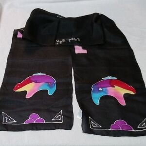 Colorful Bear Design Scarf